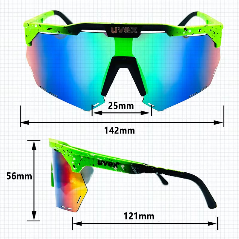 Sports Glasses Men'S and Women'S Polarized Bike Eyewear MTB Cycling UV400 Photochromic Sunglasses Bicycle Road Goggles