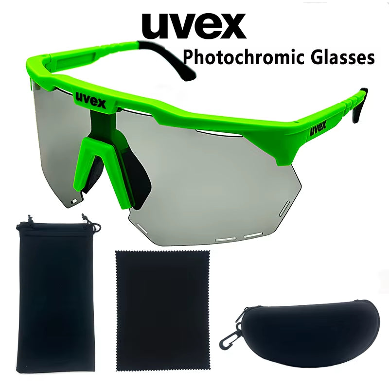 Sports Glasses Men'S and Women'S Polarized Bike Eyewear MTB Cycling UV400 Photochromic Sunglasses Bicycle Road Goggles
