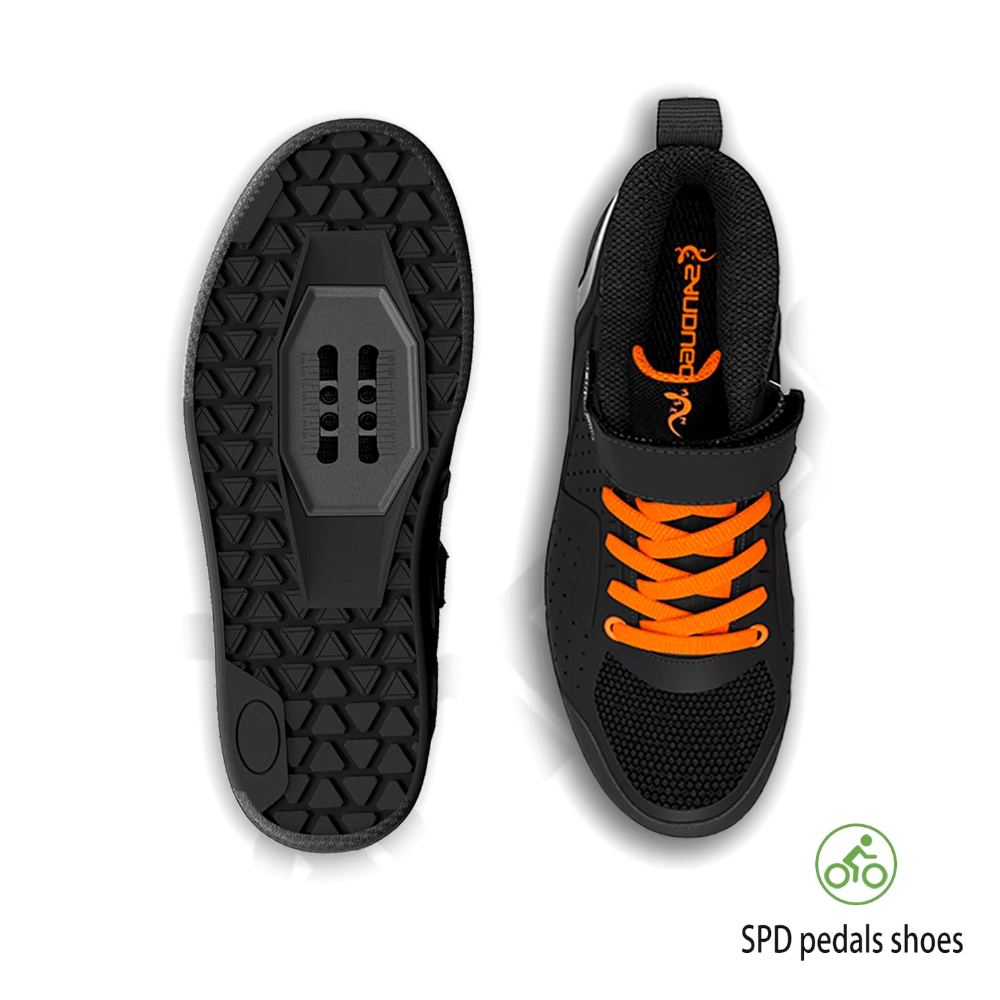 Cycling Shoes for Men Apply to Mountain Bike Downhill Uphill and Indoor Bicycle Compatible with SPD and Flatpedal