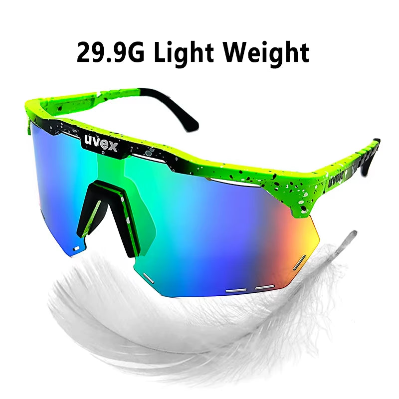 Sports Glasses Men'S and Women'S Polarized Bike Eyewear MTB Cycling UV400 Photochromic Sunglasses Bicycle Road Goggles