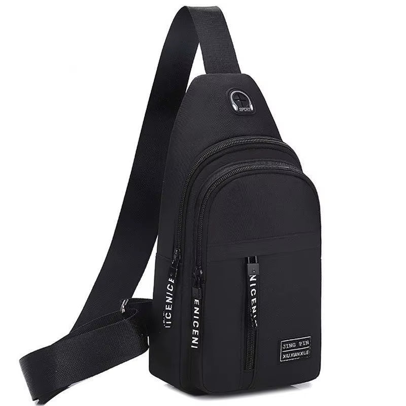 Travel Men'S Handbags Multifunctional USB Chest Bag Designer Messenger Crossbody Bags Water-Proof Shoulder Bag Sports Back Pack