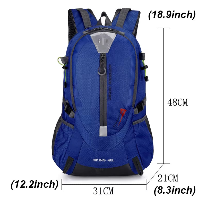 40L Climbing Waterproof Backpack Men Travel Designer Bag Pack Hiking Back Pack Unisex Outdoor Camping Backpacks Nylon Sport Bags