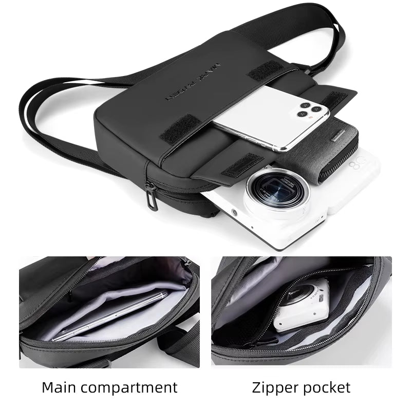 Black Crossbody Bag Fanny Packs Tactical Fanny Pack Crossbody Bag Mens Bag Pouch Bag Bags for Man Hip Bag